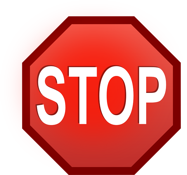 signal for the activity to stop